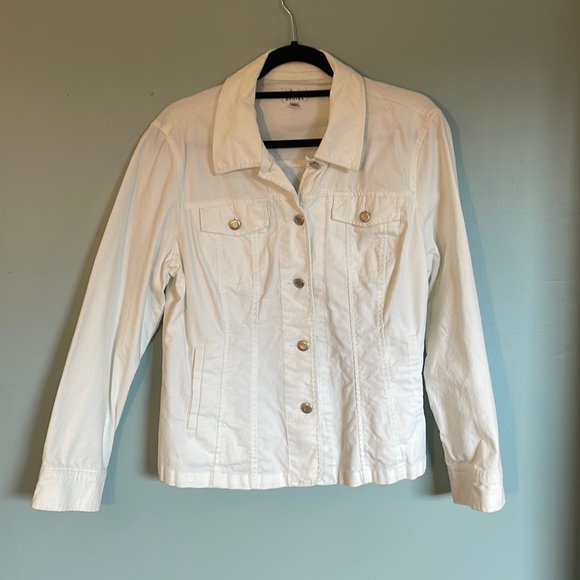 CLEO Petites White Jean Jacket - Picture 1 of 6